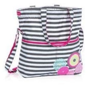 Retro metro fold over bag